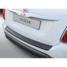 ABS Achterbumper beschermlijst passend voor Fiat 500X 2/2015- Zwart 'Ribbed'