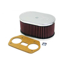 K&N carburateur luchtfilter ovaal voor Dellorto DRLA 36,40,45,48, Montagehoogte 85mm (56-1691)