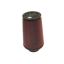 K&N Universeel filter - carbonvezel top - 86mm aansluiting, 152mm bodem, 114mm top, 229mm hoogte (RP-5118)