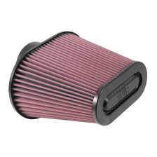 K&N Universeel filter - carbonvezel top - 94mm aansluiting, 222mm x 140mm bodem, 162mm x 54mm top, 178mm hoogte (RP-5285)