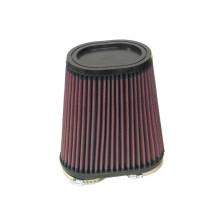 K&N universeel ovaal/conisch filter 60mm dual aansluiting, 159mm x 95mm Bodem, 87mm x 112mm Top, 171mm Hoogte (RU-4710)