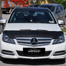 Motorkapsteenslaghoes  Mercedes C-Klasse W204 2012- zwart