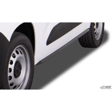 Sideskirts  Citroën Berlingo / Peugeot Partner & Rifter / Opel Combo / Toyota ProAce City & ProAce Verso 2018- 'Slim' (ABS zwart glanzend)