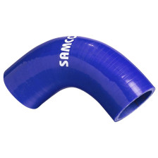 Samco Siliconen slang 90 graden bocht - Lengte 63mm - Ø11mm - Blauw
