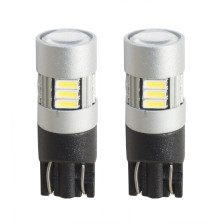Simoni Racing T10 15-LED Lampen 'Canbus No-Polarity' - High Brightness Superwhite / Spread Lens - Set à 2 stuks