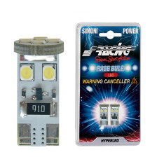 Simoni Racing T10 8-LED 3W Canbus Lampen - Ultrawhite - Set à 2 stuks