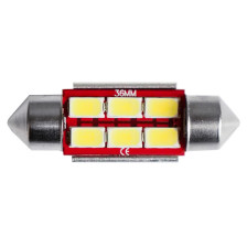 Simoni Racing Festoon 6-LED 36mm Lampen 'Canbus No-Polarity' - Wit - Set à 2 stuks