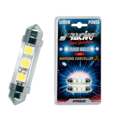 Simoni Racing Festoon 3-LED Canbus Lampen - 42mm - Superwhite- Set à 2 stuks