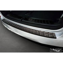 Zwart RVS Achterbumperprotector passend voor BMW X3 G01 M-Pakket 2017- 'Ribs'