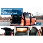Set Car Shades passend voor Volkswagen T7 Multivan 2021- (6-delig)