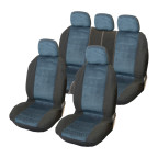 Stoelhoezenset 'Denver' blauw - 9-delig - ook geschikt voor Side-Airbags