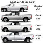 Zijwindschermen  Dodge Ram Quad/Crew Cab 2009-2019