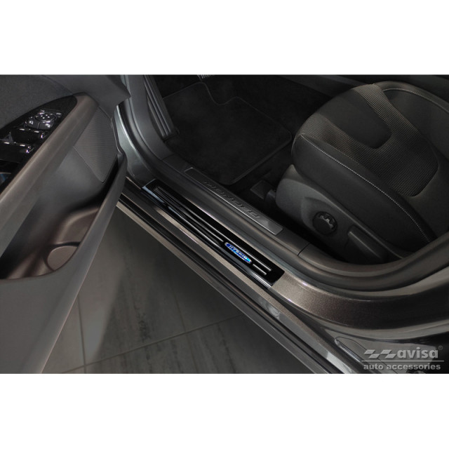 Zwart RVS Instaplijsten passend voor Ford Mondeo V Turnier 2014-2019 & Facelift 2019- 'Hybrid' - 4-delig