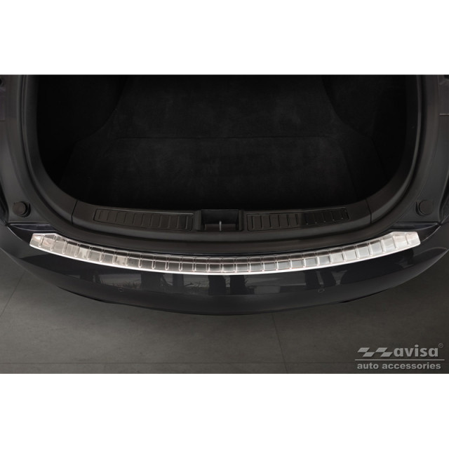 RVS Achterbumperprotector passend voor Tesla Model S 2012- 'Ribs'