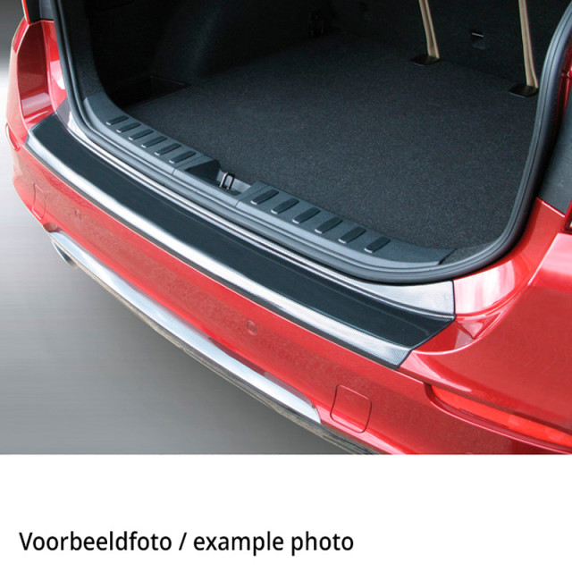 ABS Achterbumper beschermlijst passend voor Ford Fiësta VIII 3/5-deurs 2017- Carbon Look