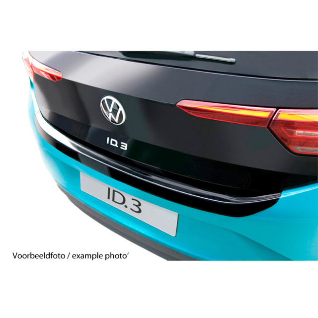 ABS Achterbumper beschermlijst passend voor Volkswagen Caddy V Box/MPV 2020- (Achterklep & Achterdeuren) (Voor gespoten bumpers) & Ford (Grand) Tourneo Connect 2022- - Glanzend zwart