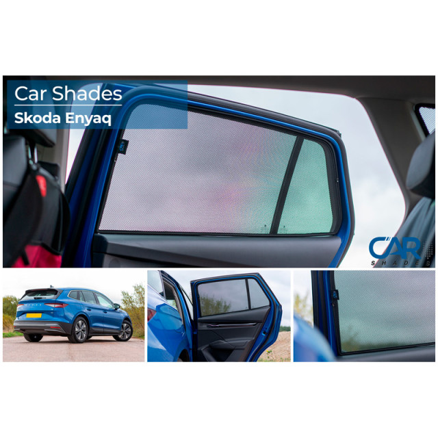 Set Car Shades (achterportieren)  Skoda Enyaq iV 2020- (2-delig)