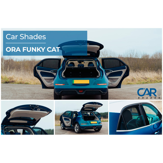 Set Car Shades passend voor Ora Funky Cat (ES11) 2022- (4-delig)